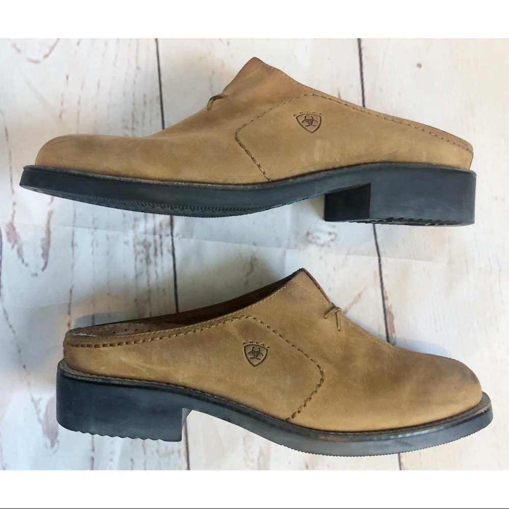 ARIAT leather mules